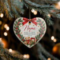 Baby's First Christmas 2026 Heart Ornament | Ceramic Holiday Decoration